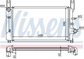  62117A - RADIADOR FORD FIESTA III(CX)(89-)1.