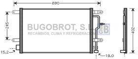 Bugobrot 62AI5199 - CONDENSADOR AUDI A4 II