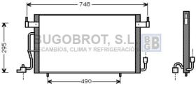 Bugobrot 62CN5141 - CONDENSADOR CITROEN BERLINGO,XSARA