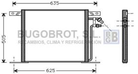 Bugobrot 62MS5220 - CONDENSADOR MERCEDES BENZ VITO