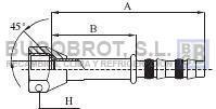 Bugobrot 6522403 - RACOR TUB. FRIGOSTAR 3/8" X 8 RECTO