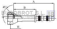 Bugobrot 6522406 - RACOR TUB. FRIGOSTAR 3/8" X6 RECTO