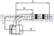 Bugobrot 6522413 - RACOR TUB. FRIGOSTAR 1/2" X6 90º