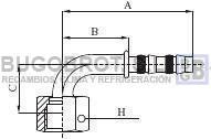 Bugobrot 6522414 - RACOR TUB. FRIGOSTAR 5/8" X12 90º