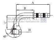 Bugobrot 6522430 - RACOR TUB. FRIGOSTAR 5/8" X10 90º