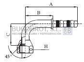 Bugobrot 6522433 - RACOR TUB. FRIGOSTAR 1/2" X10 90º