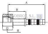 Bugobrot 6522440 - RACOR TUB. FRIGOSTAR 1/2" X08 RECTO