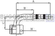 Bugobrot 6522445 - RACOR TUB. FRIGOSTAR 5/8" X10 90º