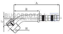 Bugobrot 6522446 - RACOR TUB. FRIGOSTAR 3/8" 45º