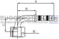 Bugobrot 6522451 - RACOR TUB. FRIGOSTAR 1/2" X8 90º