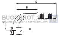 Bugobrot 6522456 - RACOR TUB. FRIGOSTAR 3/8" X6 90º