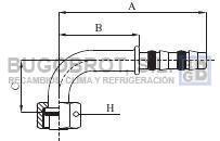 Bugobrot 6522460 - RACOR TUB. FRIGOSTAR 5/8" X10 90º