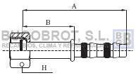 Bugobrot 6522470 - RACOR TUB. FRIGOSTAR X10 RECTO