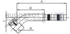 Bugobrot 6522478 - RACOR TUB. FRIGOSTAR X8 45º