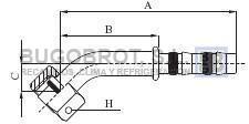 Bugobrot 6522482 - RACOR TUB. FRIGOSTAR X12 45º