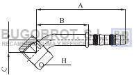 Bugobrot 6522487 - RACOR TUB. FRIGOSTAR 1/2" X10 45º