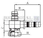 Bugobrot 6522548 - RACOR TUB. FRIGOSTAR X8 90º H-ROTA.