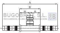 Bugobrot 6522556 - RACOR TUB. FRIGOSTAR UNION ESPIGA