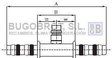 Bugobrot 6522560 - RACOR TUB. FRIGOSTAR UNION ESPIGA