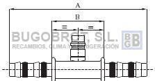 Bugobrot 6522562 - RACOR TUB. FRIGOSTAR UNION ESPIGA