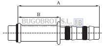 Bugobrot 6522566 - RACOR TUB. FRIGOSTAR X6 RECTO