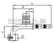 Bugobrot 6599508 - RACOR TUB. FRIGOSTAR 1/2" X8 90º