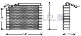 Bugobrot 70AIV142 - BATERIA EVAPORADORA PARA AUDI A4