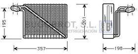 Bugobrot 70AIV148 - BATERIA EVAPORADORA PARA VW PASSAT