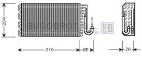 Bugobrot 70BWV025 - BATERIA EVAPORADORA PARA BMW E39