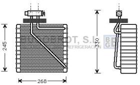 Bugobrot 70FDV270 - BATERIA EVAPORADORA PARA FORD