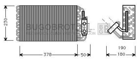 Bugobrot 70MSV001 - BATERIA EVAPORADORA PARA MERCEDES