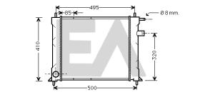 ElectroAuto 31R05020 - RADIADOR->APLICACION ORIGINAL MG