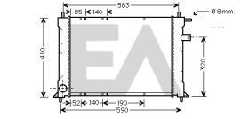 ElectroAuto 31R05021 - RADIADOR->APLICACION ORIGINAL MG