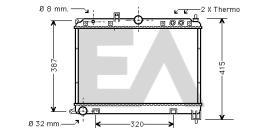 ElectroAuto 31R05022 - RADIADOR->APLICACION ORIGINAL ROVER