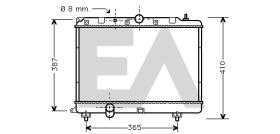 ElectroAuto 31R05024 - RADIADOR->APLICACION ORIGINAL MG