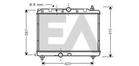 ElectroAuto 31R05025 - RADIADOR->APLICACION ORIGINAL HONDA