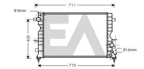 ElectroAuto 31R05044 - RADIADOR->APLICACION ORIGINAL LANDR