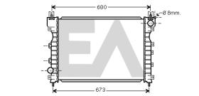 ElectroAuto 31R05046 - RADIADOR->APLICACION ORIGINAL LANDR