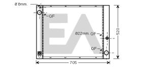 ElectroAuto 31R05047 - RADIADOR->APLICACION ORIGINAL LANDR