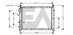 ElectroAuto 31R25080 - RADIADOR->APLICACION ORIGINAL FIAT