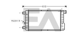 ElectroAuto 31R25081 - RADIADOR AGUA FIAT