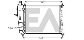 ElectroAuto 31R25088 - RADIADOR->APLICACION ORIGINAL FIAT