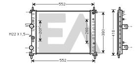 ElectroAuto 31R25090 - RADIADOR->APLICACION ORIGINAL FIAT