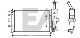 ElectroAuto 31R25092 - RADIADOR->APLICACION ORIGINAL FIAT