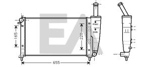 ElectroAuto 31R25097 - RADIADOR AGUA FIAT