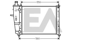 ElectroAuto 31R25102 - RADIADOR->APLICACION ORIGINAL FIAT