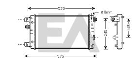 ElectroAuto 31R25103 - RADIADOR AGUA FIAT