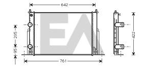 ElectroAuto 31R25105 - RADIADOR->APLICACION ORIGINAL FIAT
