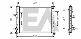 ElectroAuto 31R25106 - RADIADOR->APLICACION ORIGINAL FIAT