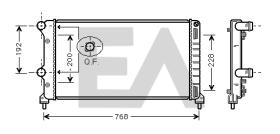 ElectroAuto 31R25107 - RADIADOR AGUA FIAT